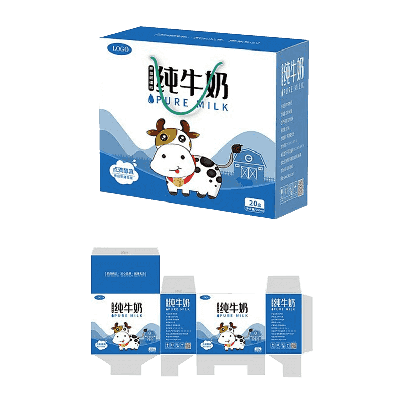 Scatole per imballaggio del latte ondulato