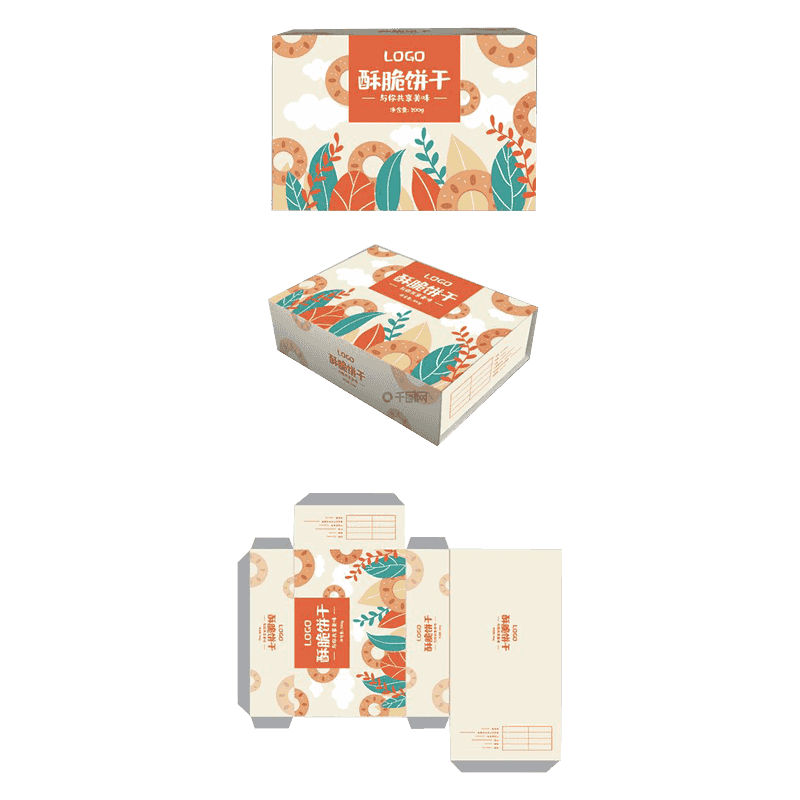 Scatole per imballaggio di biscotti ondulati