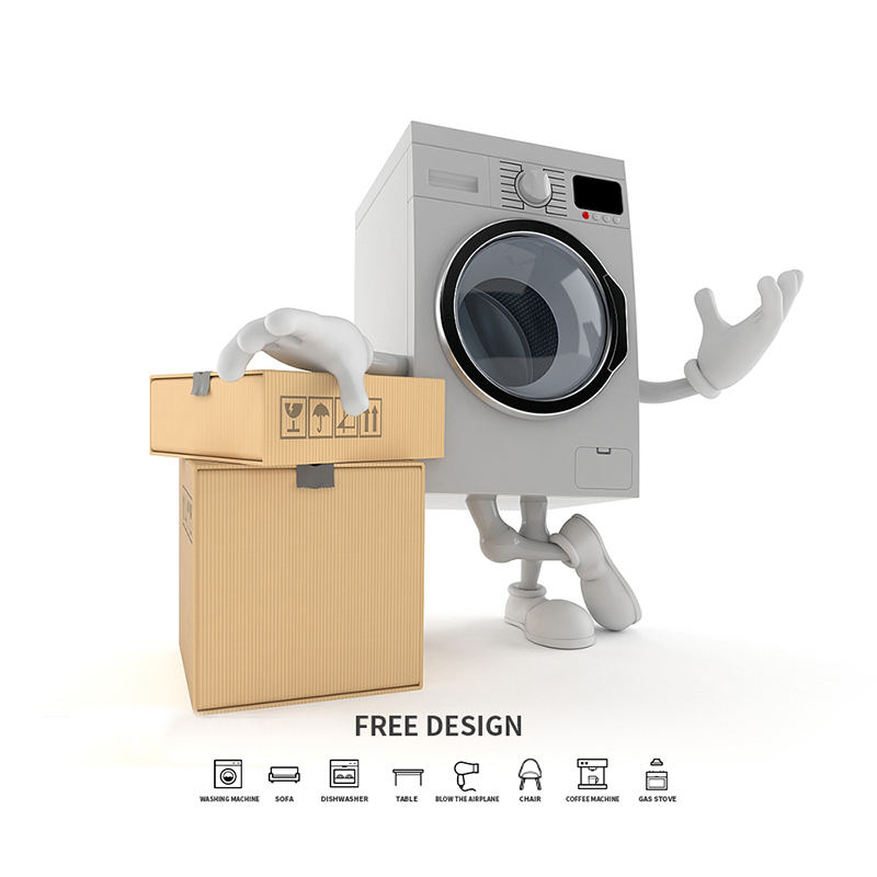 Scatole per imballaggio in cartone ondulato per lavatrice