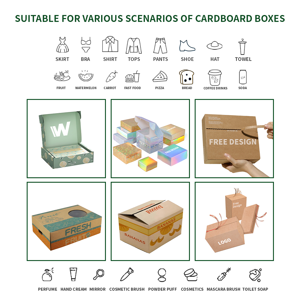 Scatole postali in ondulato personalizzate