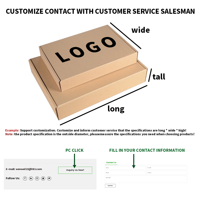 Scatole postali in ondulato personalizzate